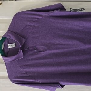 XERSION BRAND MEN'S PURPLE THREE BUTTON POLO SIZE MEDIUM
